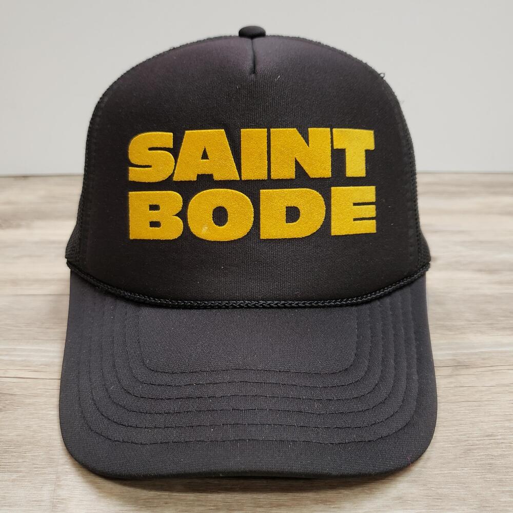 Saint Bode Hat Cap Snapback Black Mesh Trucker Mens One Size Adjustable